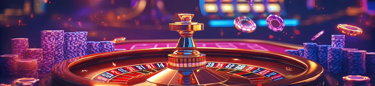 Fiches accanto alla roulette